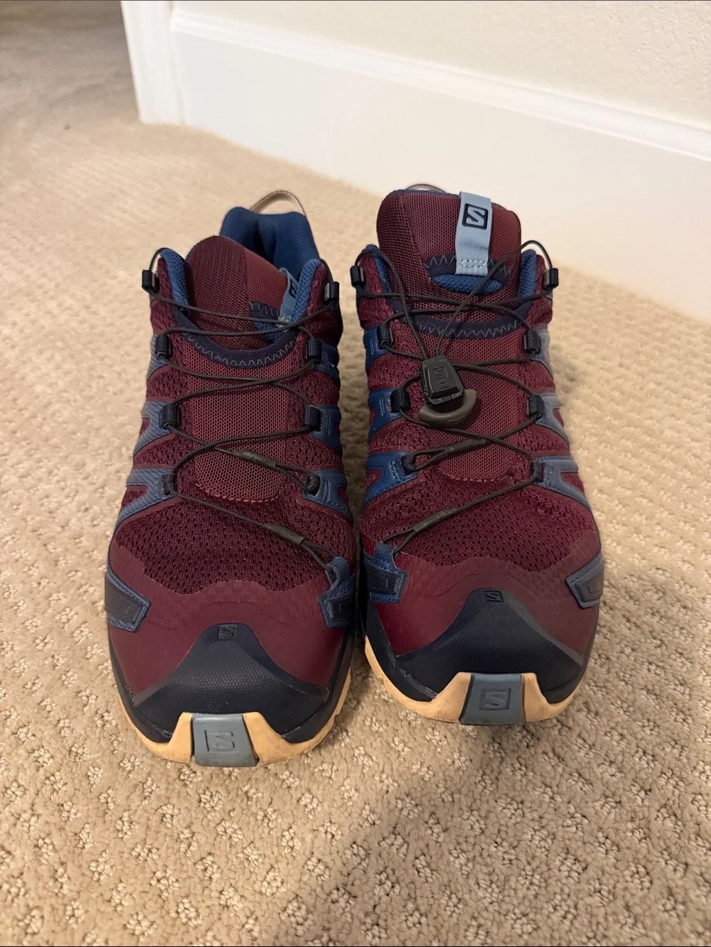 Salomon Women's Burgundy and Navy Trail Running Shoes